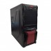 Carcasa Middle Tower Warrior + Sursa 450W, Negru/Rosu
