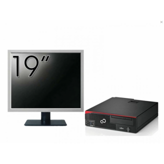 Pachet Calculator Fujitsu Esprimo D756 Desktop, Intel Core i5-6500 3.20GHz, 8GB DDR4, 500GB SATA, DVD-ROM + Monitor 19 Inch + Windows 10 Pro