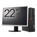 Pachet Refurbished Calculator Lenovo M710 SFF, Intel Core i5-6500 3.20GHz, 8GB DDR4, 256GB SSD + Monitor 22 Inch + Windows 10 Home
