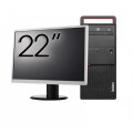Pachet Calculator Second Hand LENOVO M800 Tower, Intel Core i5-6400 2.70 - 3.30GHz, 8GB DDR4, 256GB SSD, DVD-ROM + Monitor 22 Inch