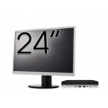Pachet PC Refurbished HP ProDesk 600 G4 Mini, Intel Core i5-8500T 2.10 - 3.50GHz, 8GB DDR4, 256GB SSD + Monitor 24 Inch + Windows 10 Home